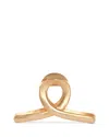 Cult Gaia Azariah Swirl Claw Clip In Brushed Brown