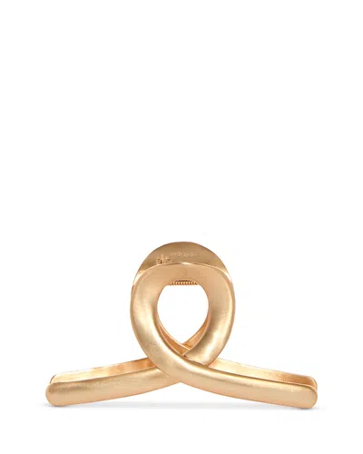 Cult Gaia Azariah Swirl Claw Clip In Brushed Brown