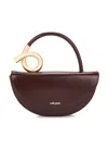 Cult Gaia Azariah Leather Coil Top-handle Bag In Espresso
