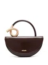 Cult Gaia Azariah Leather Coil Top-handle Bag In Espresso