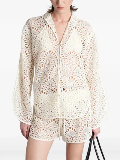 Cult Gaia Aziza Shirt In Neutral