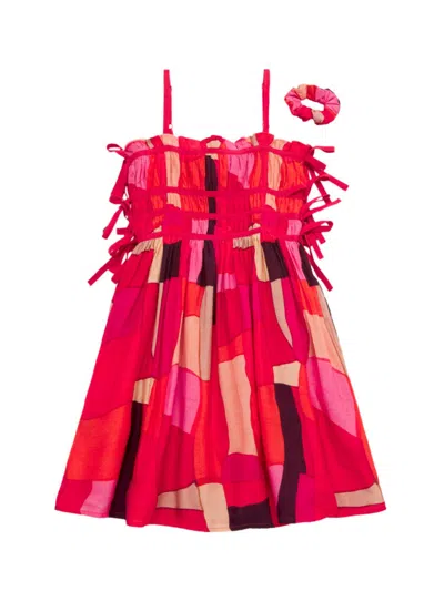 Cult Gaia Baby Girl's & Little Girl's Lola Printed Dress, Bloomers & Scrunchie Set In Lollipop Multi