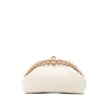 Cult Gaia Una Beaded-top Clutch Bag In Neutral