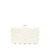 Cult Gaia Wavy Design Top Clasp Paloma Clutch In Beige