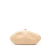 Cult Gaia The Caldera Leather Clutch Bag In Beige