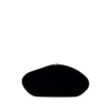 Cult Gaia Caldera Velvety Sculptural Clutch Bag In Black