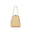 Cult Gaia Brielle Wristlet In Gold