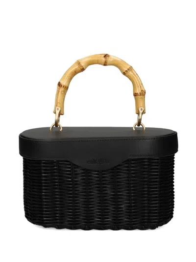 Cult Gaia Bamboo-handle Tote Bag In Black
