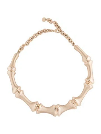 Pre-owned Cult Gaia Bambu Choker Necklace, 19" In Multi
