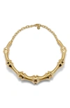 Cult Gaia Bambu Choker Necklace In Gold