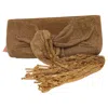 Cult Gaia Banu Mini Fringed Crystal-embellished Chainmail Clutch In Gold Metal In Gold