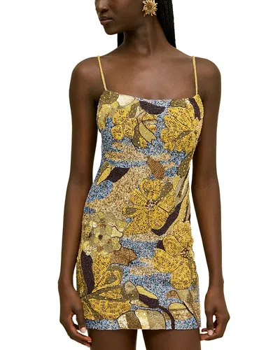 Cult Gaia Bebe Embellished Mini Dress In Multi