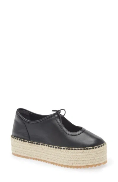 Cult Gaia Bernice Espadrille Platform Sneaker In Black