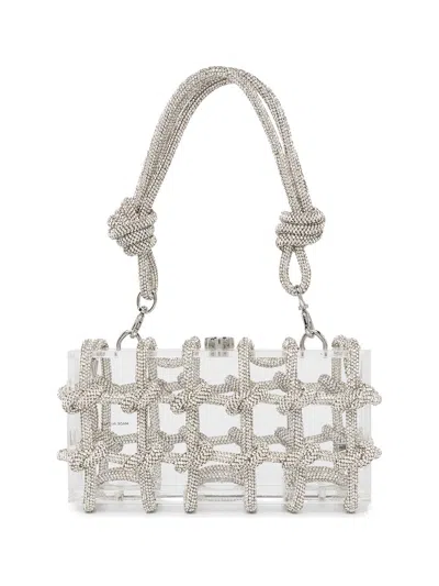 CULT GAIA BESS CRYSTAL-EMBELLISHED SHOULDER BAG