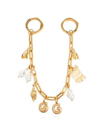 Cult Gaia Bijou Bag Charm In Gold