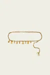 Cult Gaia Bijou Charm Belt In Antique Brass
