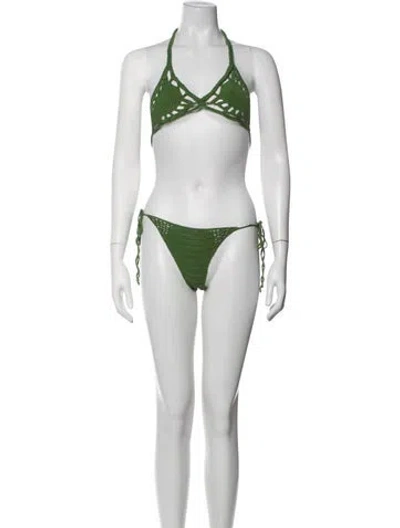 Pre-owned Cult Gaia Bikini In Pink