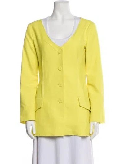 Pre-owned Cult Gaia Blazer In Yellow