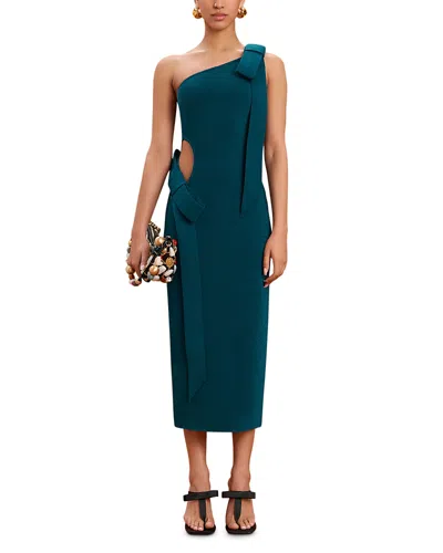 Cult Gaia Blenda One Shoulder Dress In Seamoss