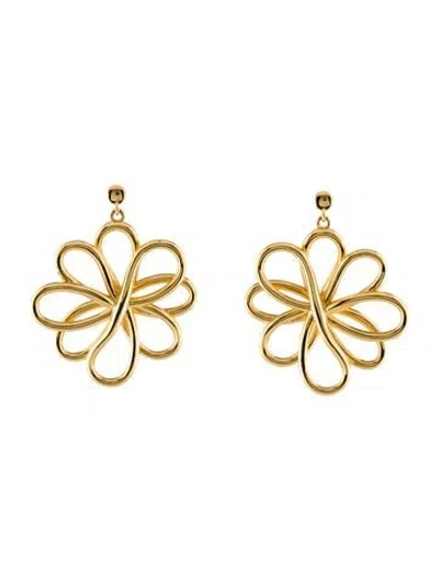 Pre-owned Cult Gaia Bloom Drop Earrings In Multi