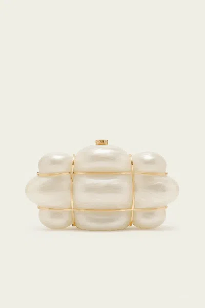 Cult Gaia Bolla Clutch In Ivory