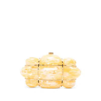 Cult Gaia Bolla Clutch In Yellow