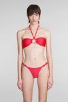 CULT GAIA BRENNER BEACHWEAR IN RED POLYAMIDE