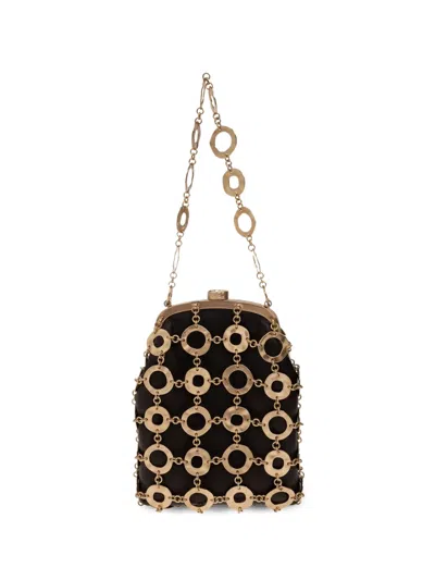 Cult Gaia Brielle Wristlet Bag In Brown
