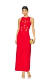 Cult Gaia Brody Gown In Red