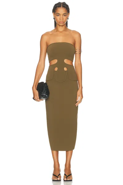 Cult Gaia Brunelo Dress In Green