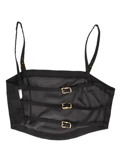 Cult Gaia Bustier Top In Black