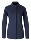 Cult Gaia Button-fastening Open-back Blouse In Blue