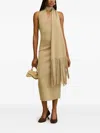 Cult Gaia Caia Halterneck Midi Dress In Neutral