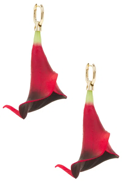 Cult Gaia Calista Earrings In Rouge