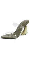Cult Gaia Calisto Sandals Rosemary In Green