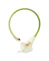 Cult Gaia Calla Lily Collar In Green/white