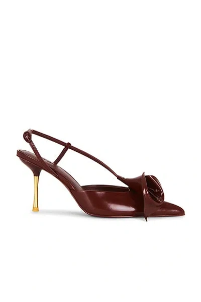 Cult Gaia Calla Pump In Burgundy