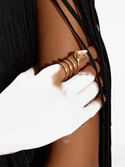Cult Gaia Calla Wavy Ring In 골드 톤
