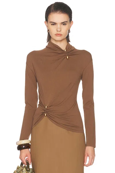 Cult Gaia Callie Top In Brown