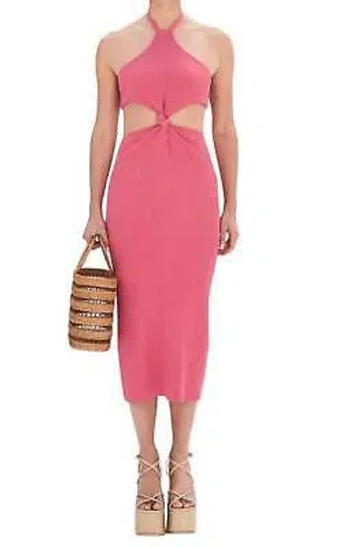 Pre-owned Cult Gaia Cameron Knit Dress In Blossom - Size S In Pink