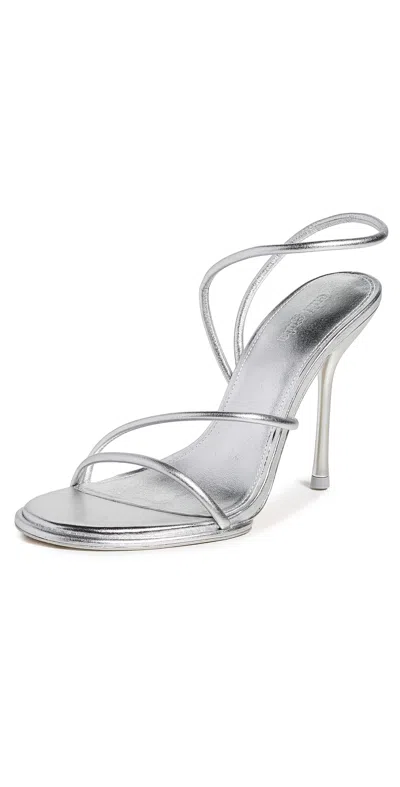 Cult Gaia Candace High Heels Silver In Gray