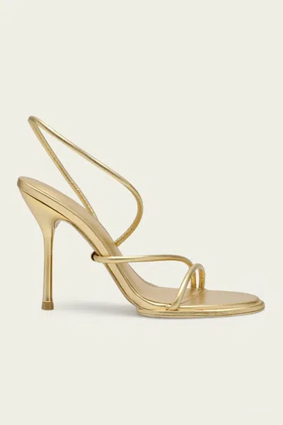 Cult Gaia Candace Sandal In Brass In Multi