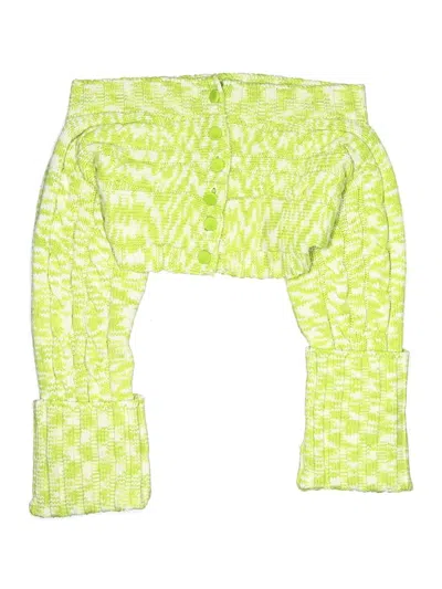 Pre-owned Cult Gaia Kids' Cardigan Sweater In Green