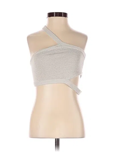 Pre-owned Cult Gaia Cardigan Sweater In Silver