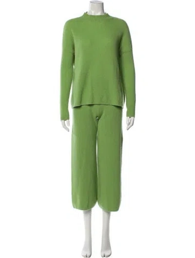 Pre-owned Cult Gaia Cashmere Pant Set In Green