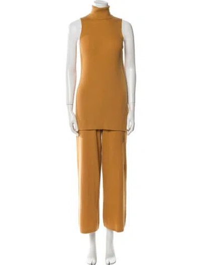Pre-owned Cult Gaia Cashmere Pant Set In Yellow