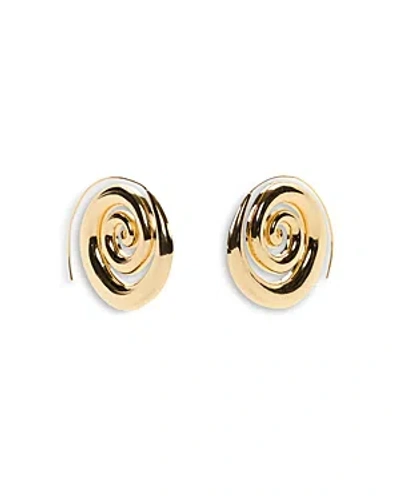 Cult Gaia Cassia Spiral Threader Earrings In Gold