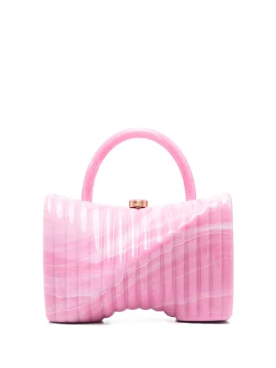 Cult Gaia Cassidie Acrylic Top-handle Bag In Rosette
