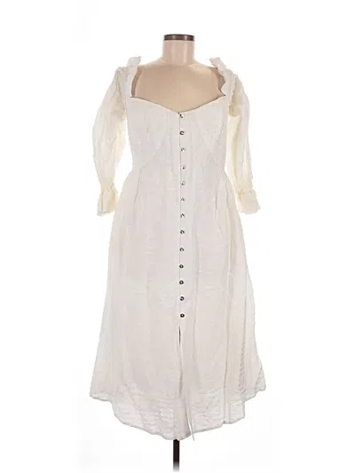 Pre-owned Cult Gaia Casual Dress In White
