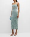 CULT GAIA CATIA BEADED FRINGE MIDI KNIT GOWN